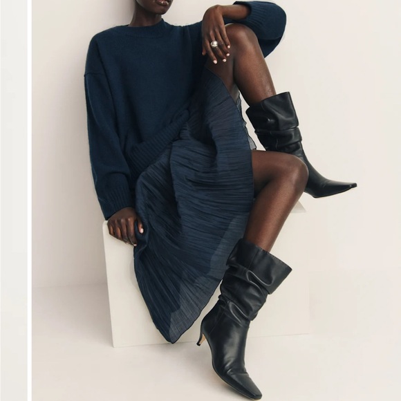 Reformation Rosie Mid Shaft leather Boot NWT - Picture 4 of 8